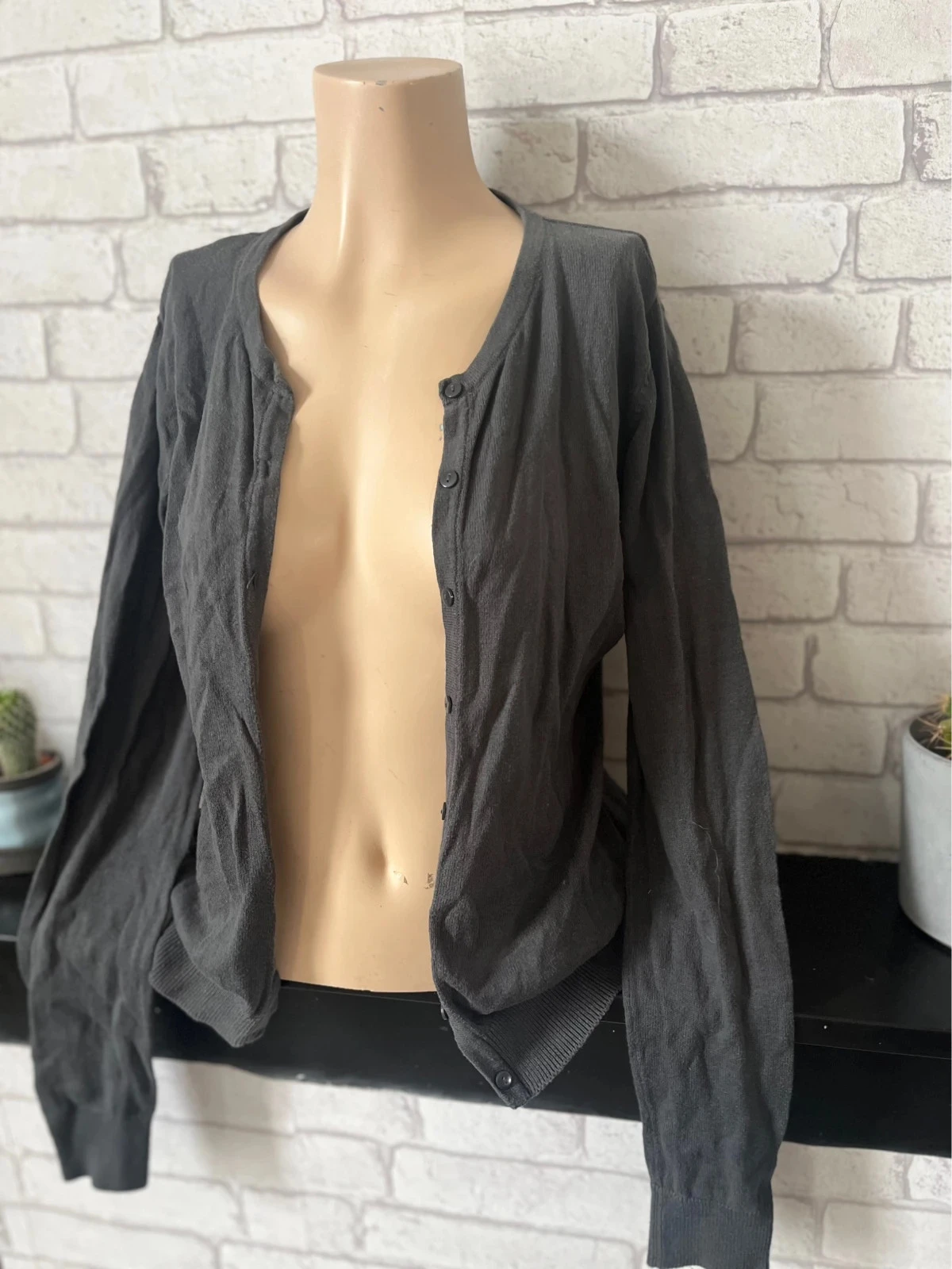 Gilet Femme Chose Promise T36 Gris Anthracite